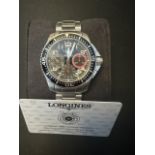 Longines Certified Pre-Owned HYDROCONQUEST, Mint Condition, Watch & Card, 42mm, Stainless Steel