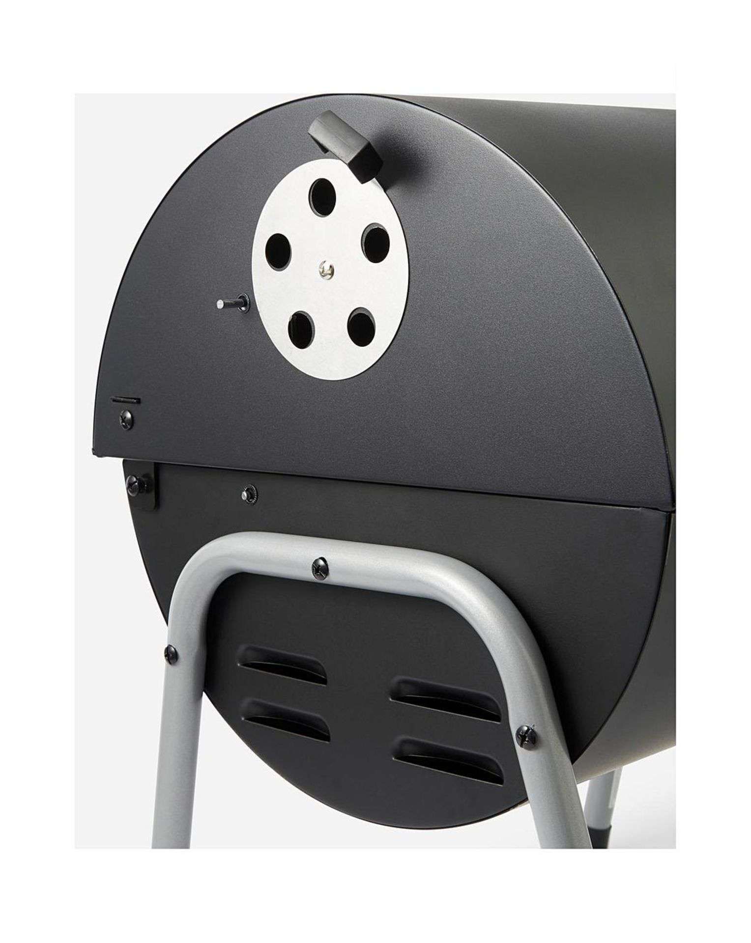 4x BRAND NEW Tabletop Oil Drum Barbeque Grill. RRP £59.99 EACH. Black steel firebowl with enamel - Bild 4 aus 4