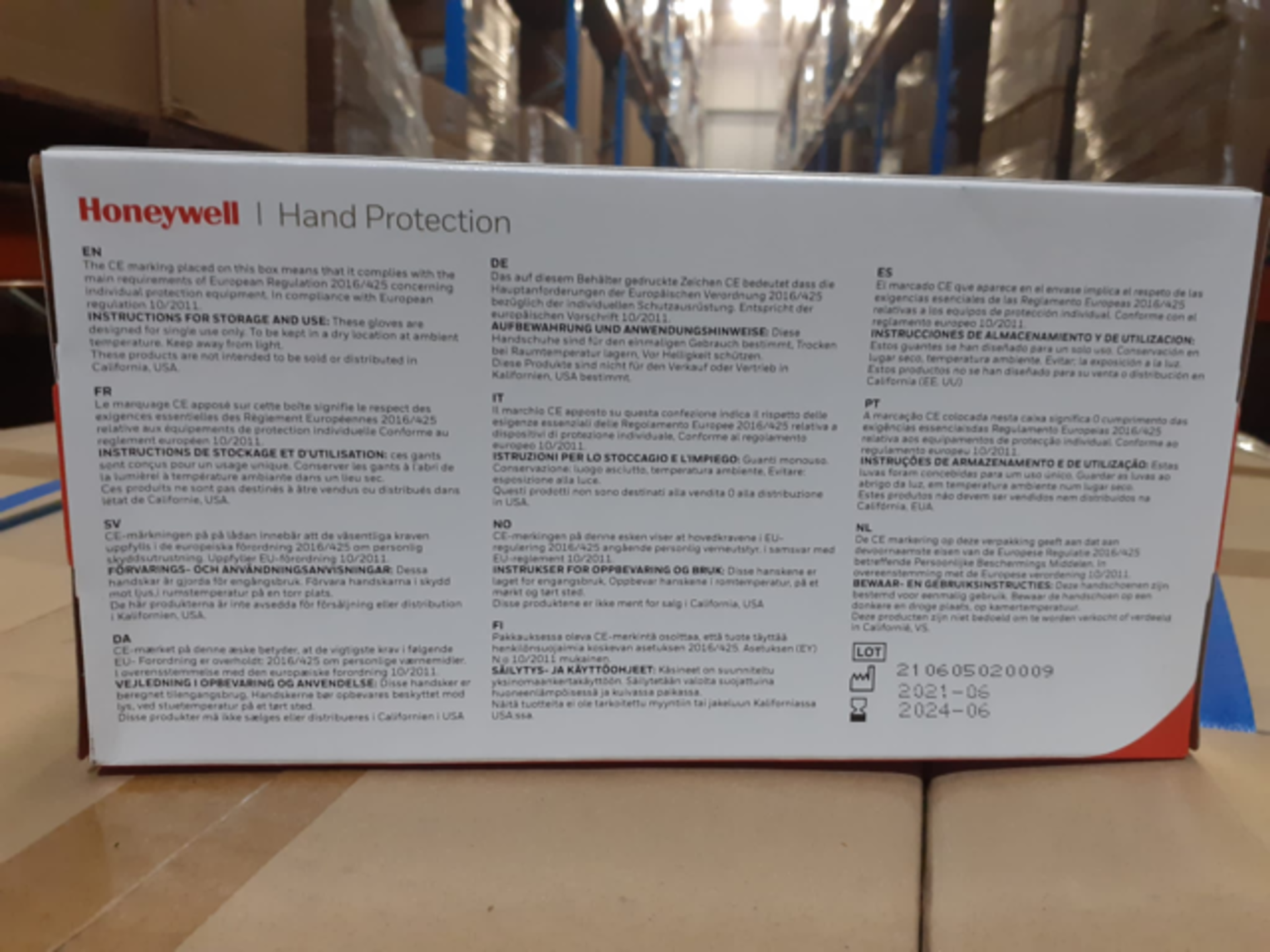 540 X BRAND NEW PACKS OF 200 HONEYWELL DEXPURE POWDER FREE BLUE NITRILE GLOVES SIZE LARGE EXP JUNE - Image 7 of 7