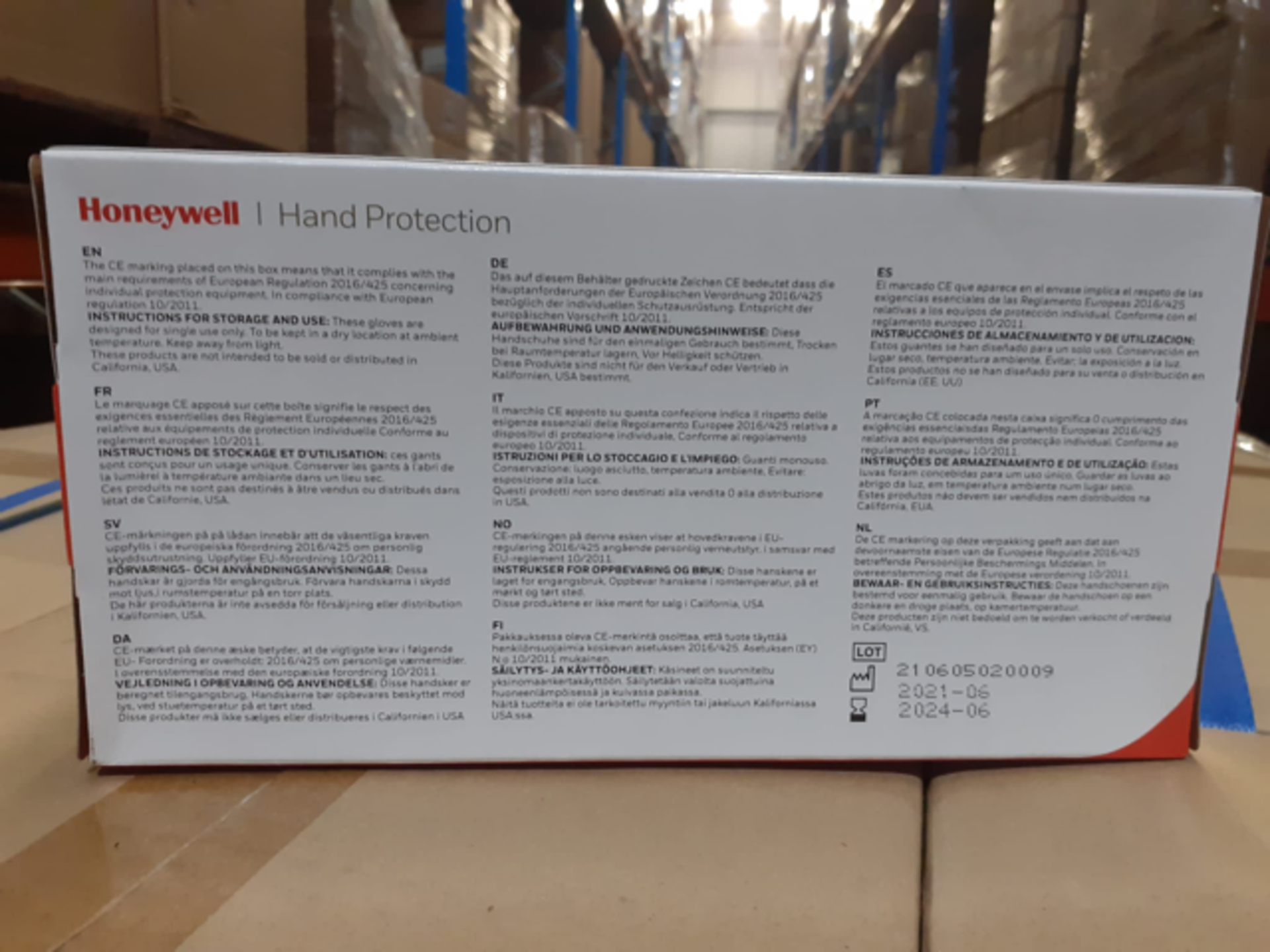 540 X BRAND NEW PACKS OF 200 HONEYWELL DEXPURE POWDER FREE BLUE NITRILE GLOVES SIZE MEDIUM EXP - Image 7 of 7