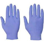 160 X BRAND NEW PACKS OF 100 SUPERTOUCH VINYL BLUE DISPOSABLE GLOVES SIZE XL EXP MAY 2025