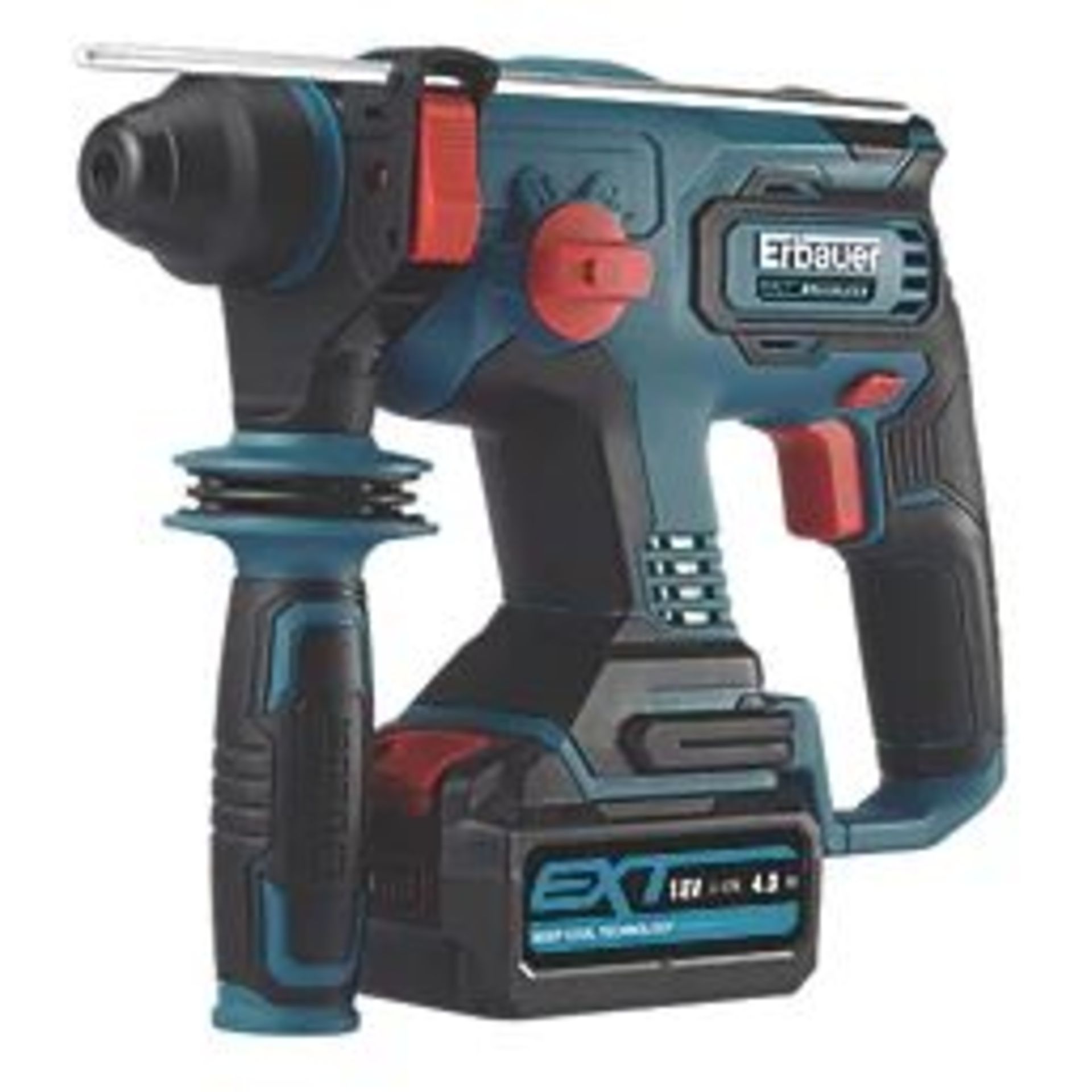 ERBAUER 2.7KG 18V 1 X 4.0AH LI-ION EXT BRUSHLESS CORDLESS SDS PLUS DRILL. -ER42.