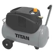 TITAN 24LTR ELECTRIC OIL-FREE AIR COMPRESSOR WITH 5 PIECE ACCESSORY KIT 220-240V. - ER42