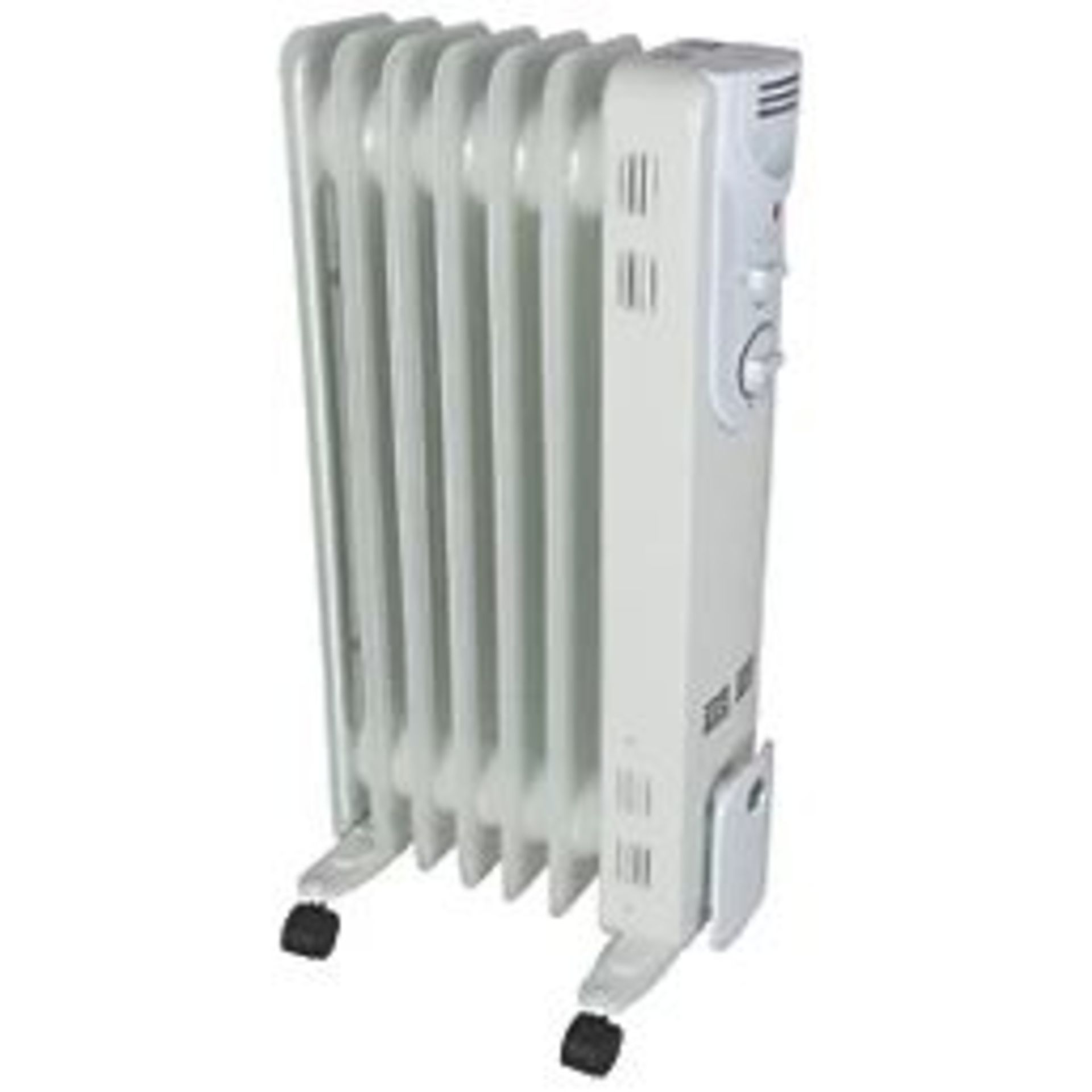 FREESTANDING 7-FIN OIL-FILLED RADIATOR 1500W. -ER43.