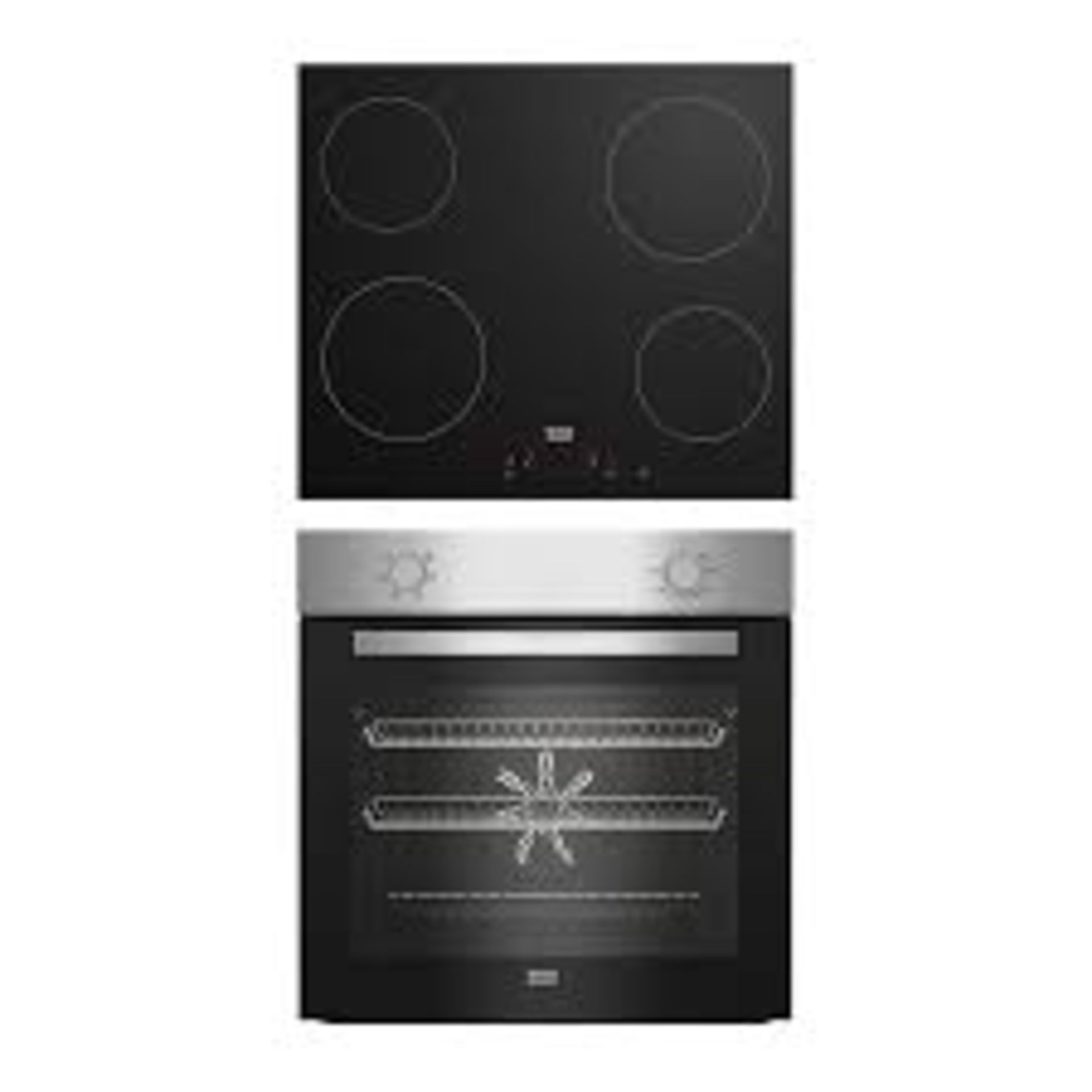 Beko QBSE222X Built-in Multifunction Oven & hob pack . - ER45. Bake perfect cupcakes, roast a