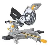 TITAN 210MM ELECTRIC SINGLE-BEVEL SLIDING MITRE SAW 240V. - ER41. Sliding mitre saw with 48-tooth