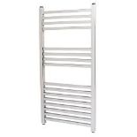 KUDOX CADIZ DESIGNER TOWEL RADIATOR 900MM X 450MM CHROME 904BTU . -ER45