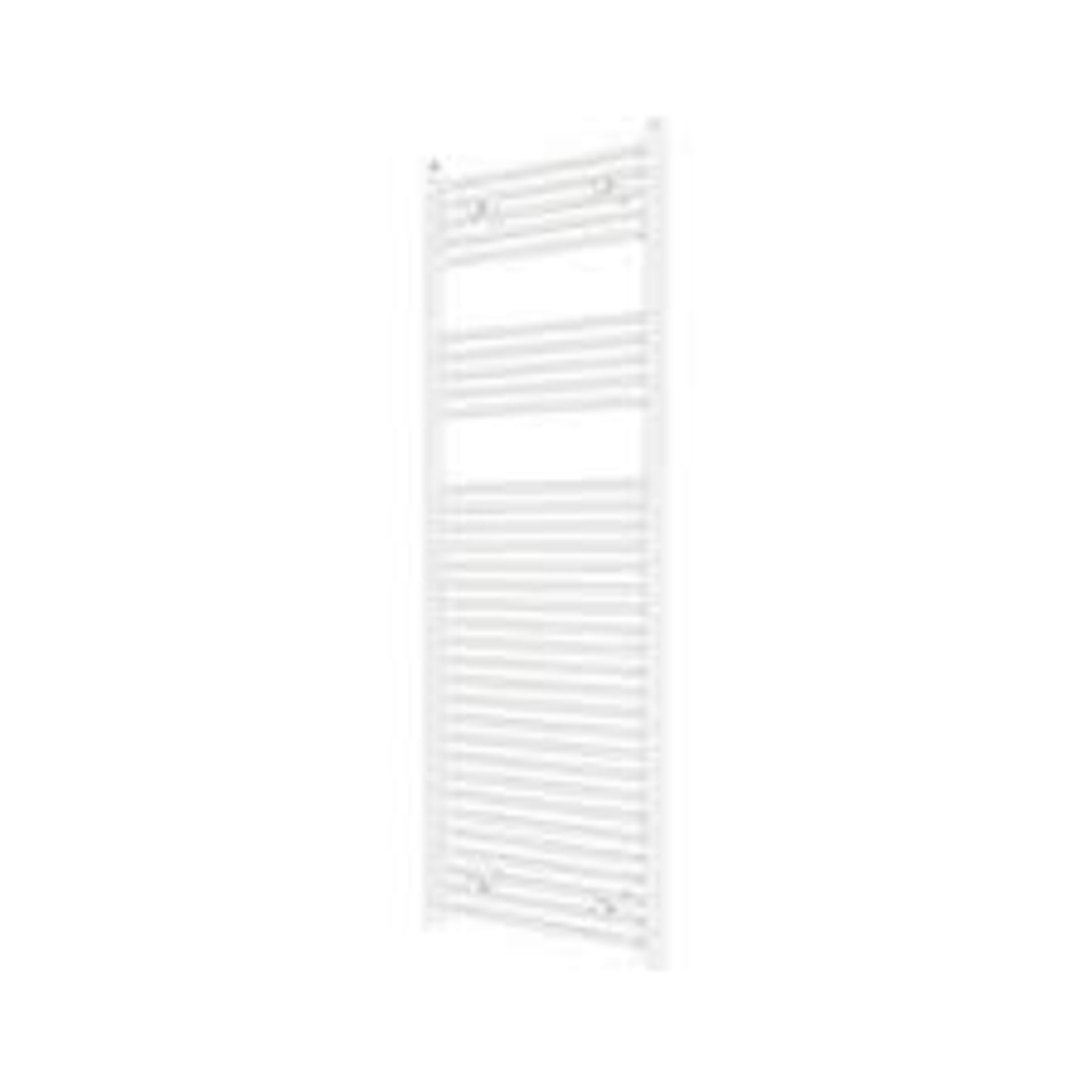 Flomasta Towel Rail Radiator White Flat Bathroom Warmer Ladder 1600x600m - ER45