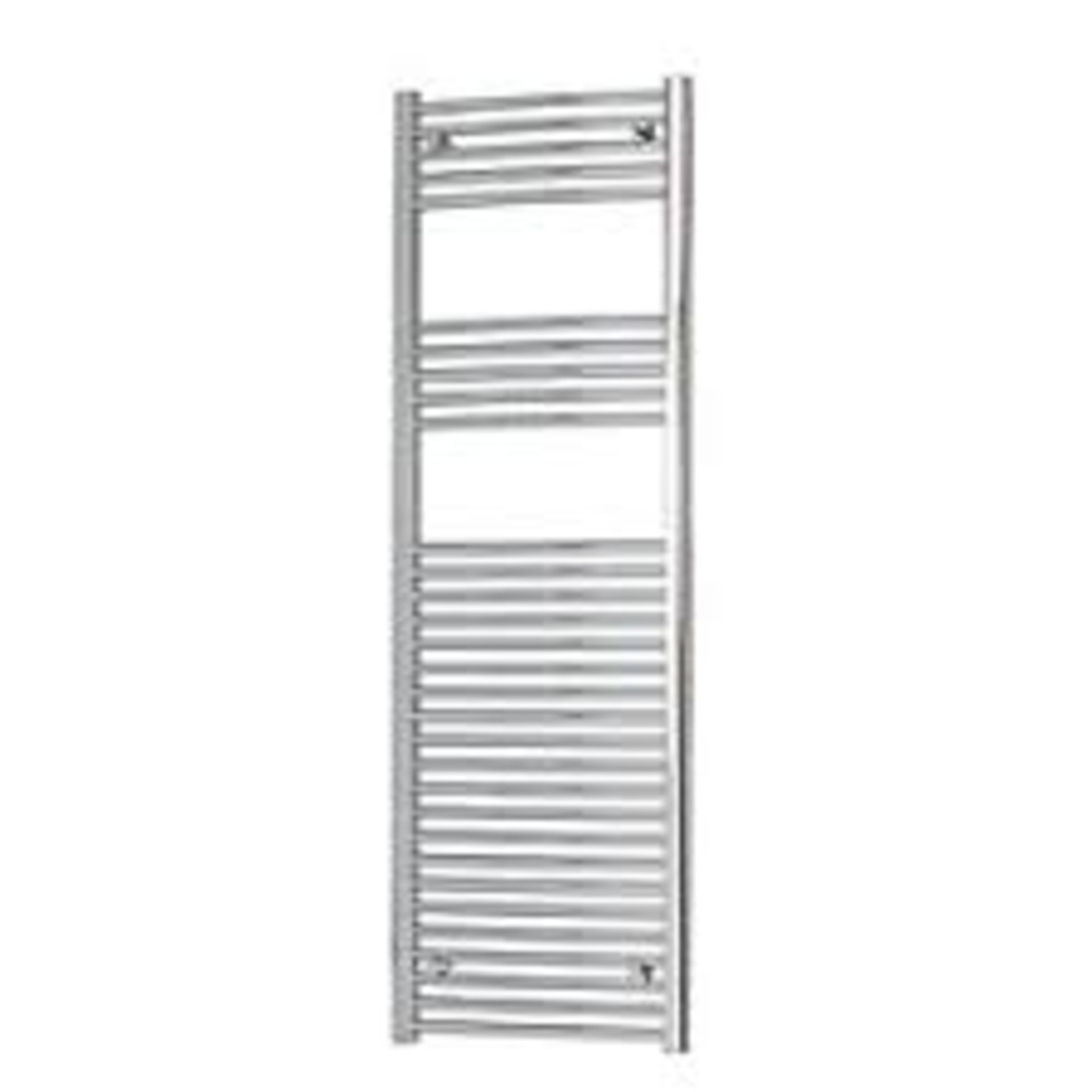 Flomasta Curved Towel Radiator 1600mm x 400mm Chrome. - ER45