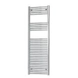 Flomasta Curved Towel Radiator 1600mm x 400mm Chrome. - ER45