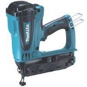 MAKITA GF600SE 65MM 7.2V 2 X 1.0AH LI-ION SECOND FIX CORDLESS GAS NAIL GUN. -ER43. RRP £529.99.