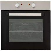 Cooke & Lewis CSB60A Built-in Single Conventional Oven - Chrome effect. - ER45.