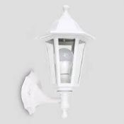 Lighting | Mayfair White Outdoor Wall Lantern. -ER41