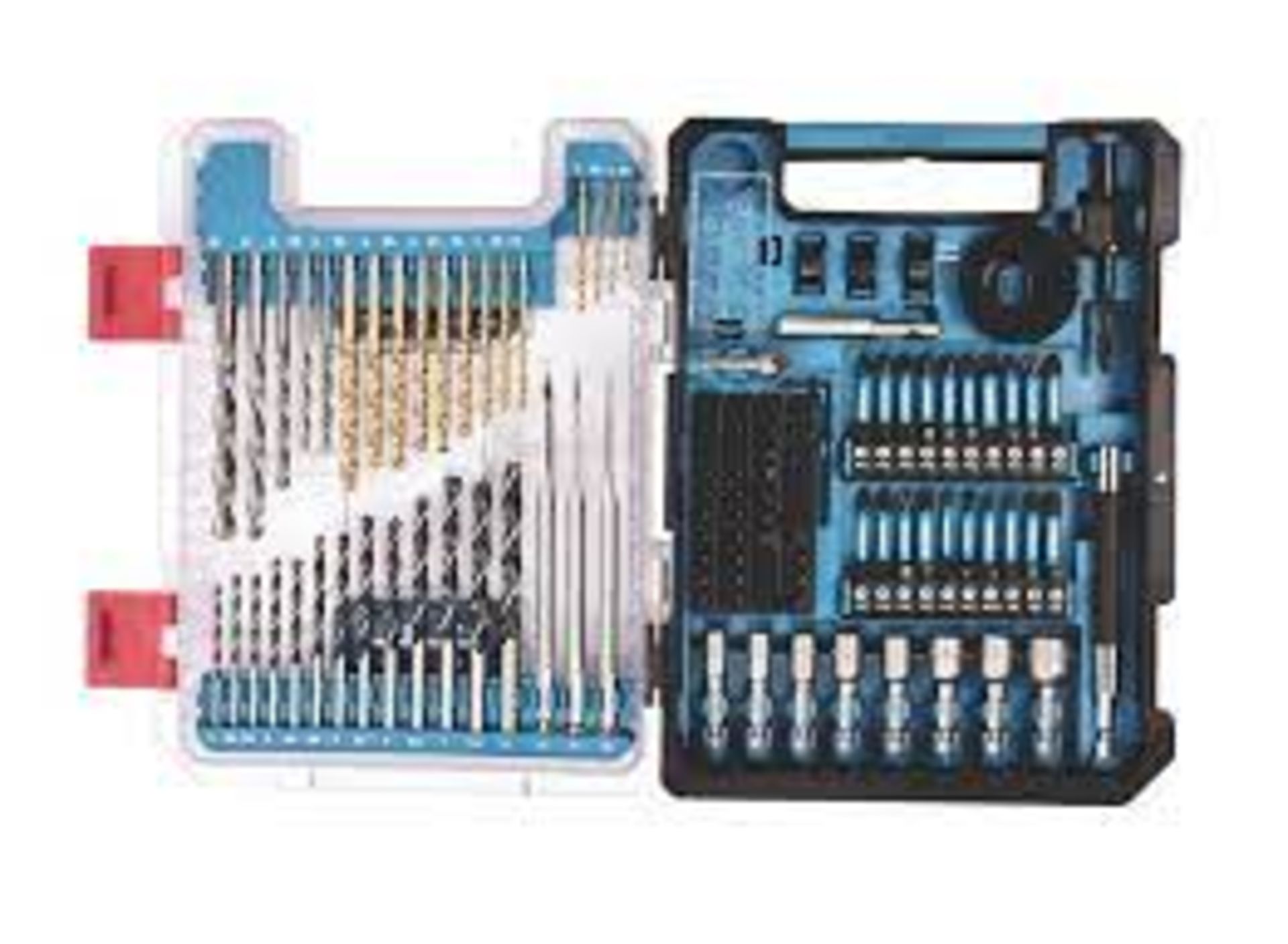 Erbauer Straight & Hex Shank Mixed Drill Bits 113 Piece Set. - ER40.