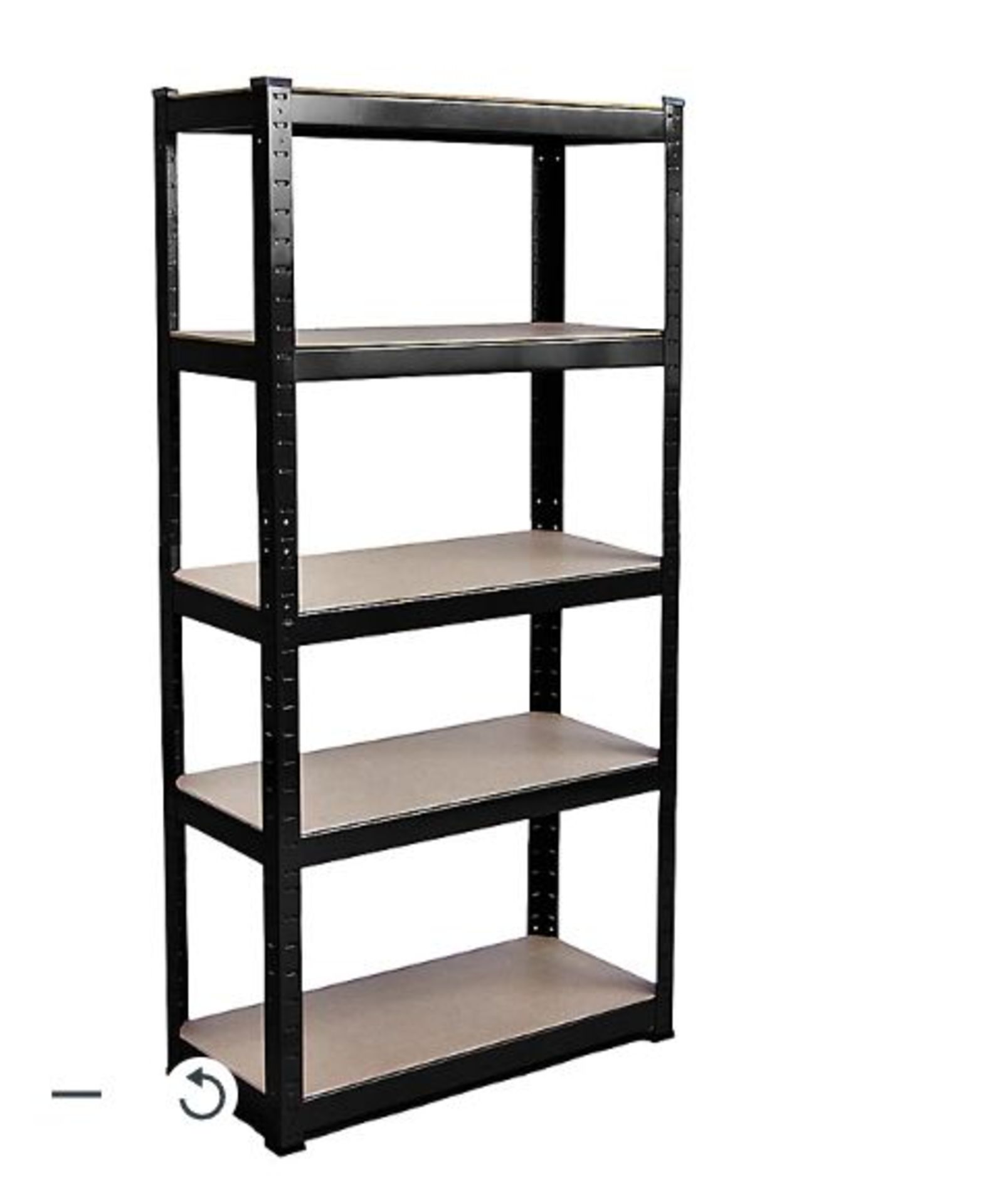 Home Vida 5 Tier Large Shelf Black Heavy Duty Shelving Unit (H)1800mm (W)900mm. - ER46