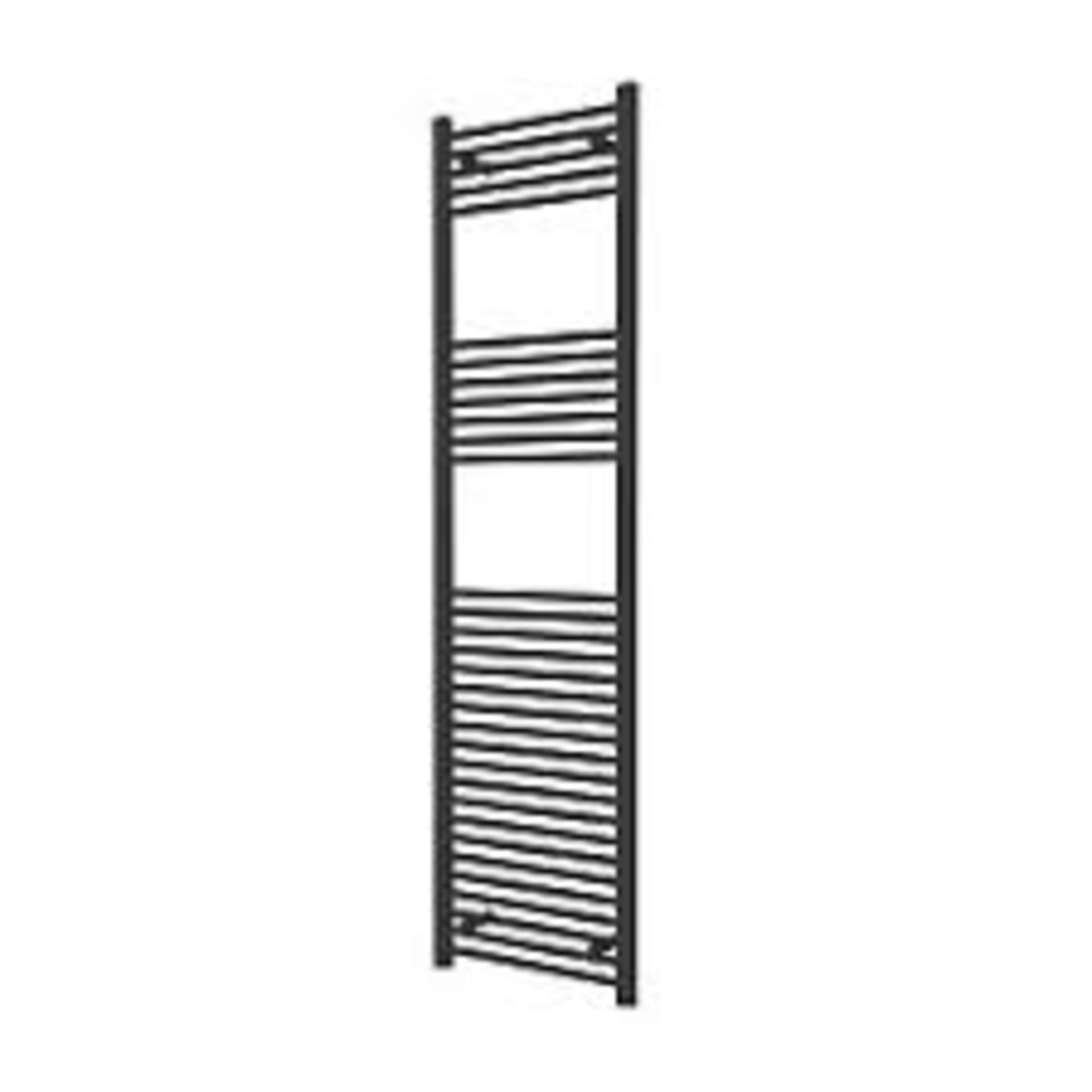 Flomasta Towel Radiator 1800mm x 500mm Black. - ER45