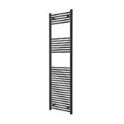 Flomasta Towel Radiator 1800mm x 600mm Black. - ER45