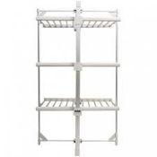 Glamhaus 3 Tier Heated Clothes Airer with Cover. - ER46