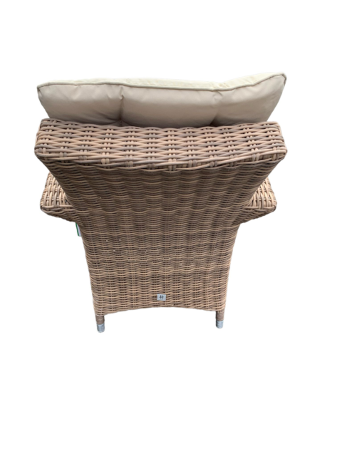 BRAND NEW 4 SEATER ROUND RATTAN DINING TABLE SET WITH ICE BUCKET AND WEATHER PROOF RAIN COVER. - Image 5 of 5