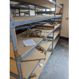 2 BAYS OF METAL SHELVING / RACKING