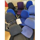 9 OFFICE CHAIRS
