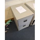 2 DRAWER METAL FILING CABINET