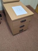 MOBILE UNDER DESK 3 DRAWER PEDESTAL