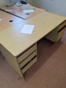 OFFICE DESK WITH INTEGRATED DRAWERS