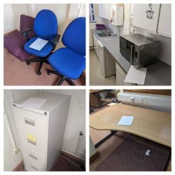Office Clearance of Ex Government Building Including Desks, Chairs, Kitchen Equipment and much more