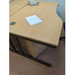 OFFICE DESK WITH 3 DRAWER PEDESTAL