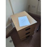 MOBILE UNDER DESK 3 DRAWER PEDESTAL