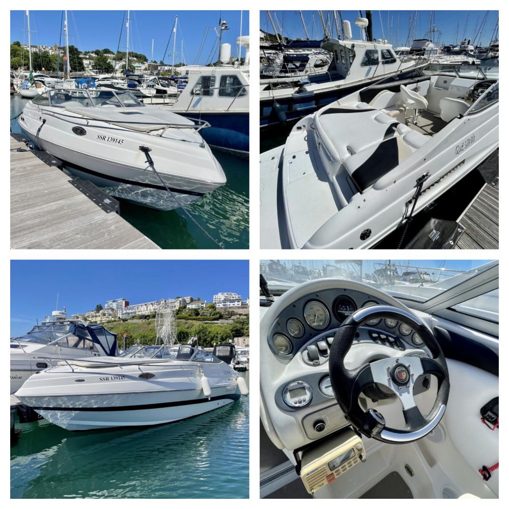 MARIAH SC23 MERCRUISER WITH 250HP. BERTH PAID UNTIL JULY 2024.NO VAT ON THE HAMMER