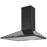 CHB60 Black Steel Chimney Cooker Hood (W)60Cm. -R14.11