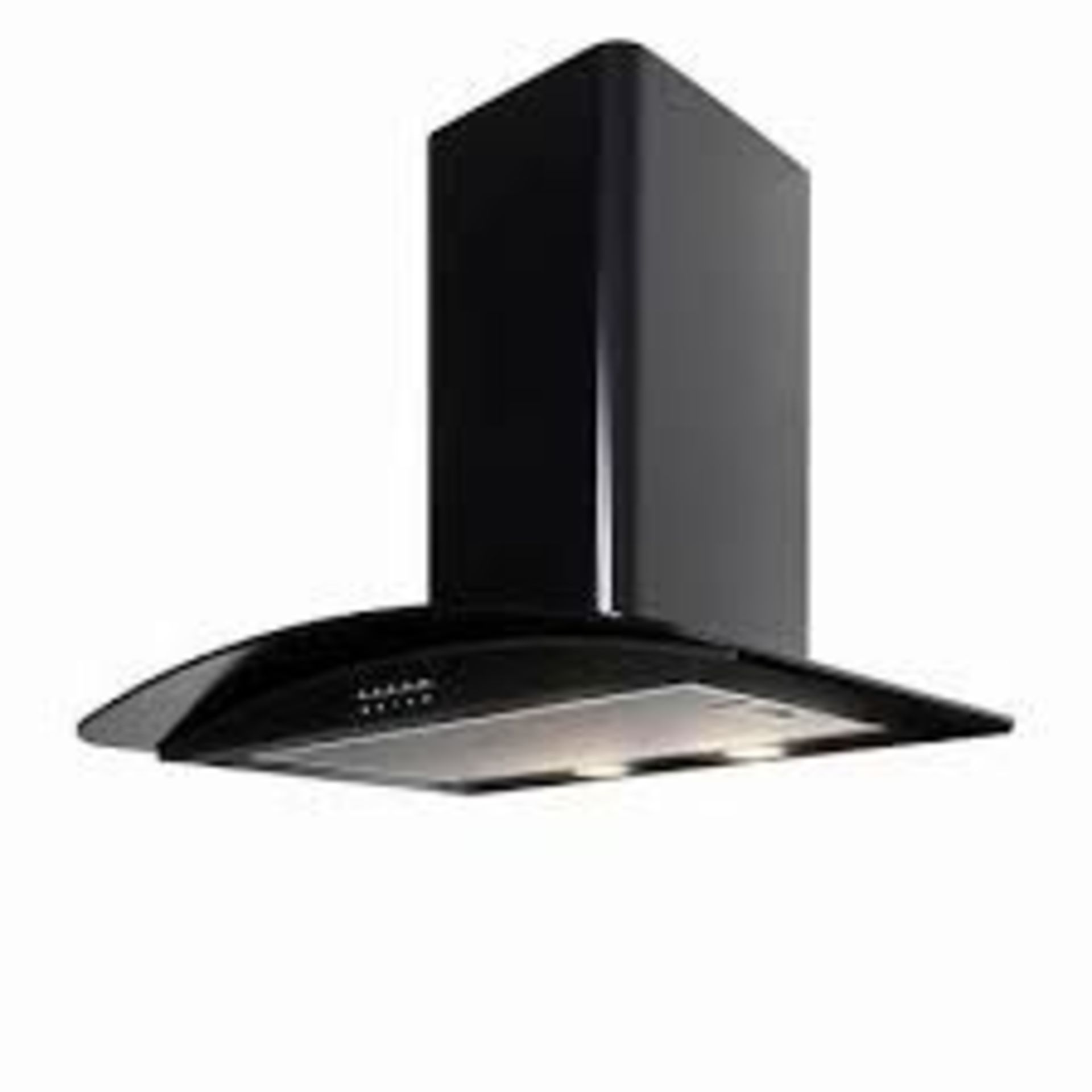 CLGCLEDBPB BLACK CURVED Glass Chimney Cooker Hood 60CM. - R14.10.