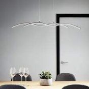 2 x GoodHome Alani Chrome effect 2 Lamp LED Pendant ceiling light. - R14.11