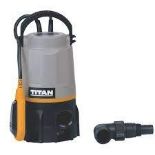TITAN 400W MAINS-POWERED MULTI USE PUMP. -R14.13. Suitable for submersion, clearing dirty water from