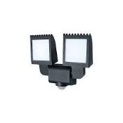 LED Floodlight Sensor Black Cool White Waterproof Outside. -R14.11