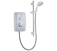 Mira Sprint Dual White Chrome Effect Electric Shower 9.5kW. - R14.11.