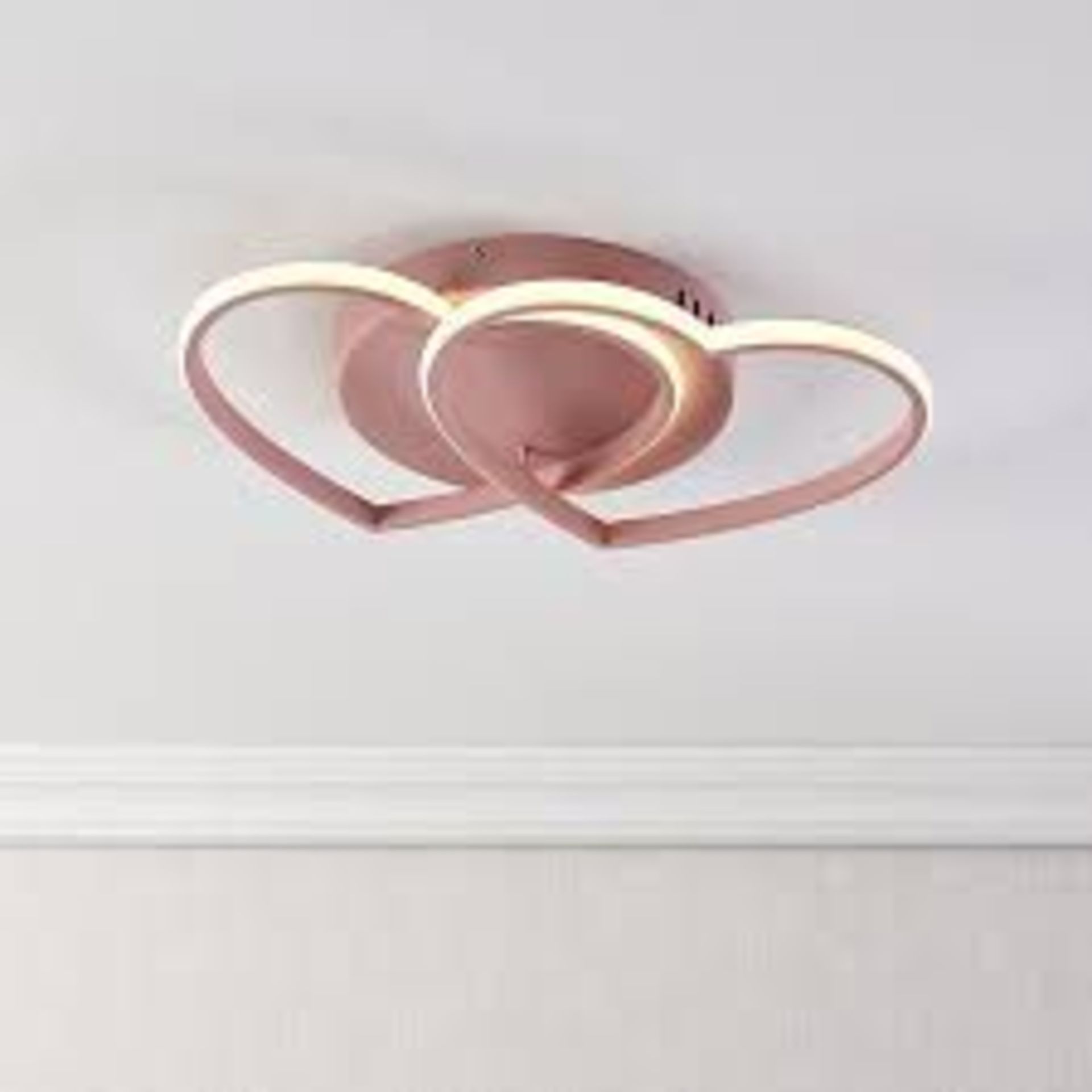 Harbour Studio Heart Steel Pink LED Ceiling light. - R14.11