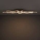 Colours Vaccus Brushed Chrome effect 6 Lamp Ceiling light. -R14.10.