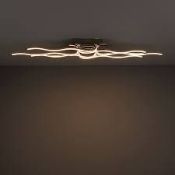 Colours Vaccus Brushed Chrome effect 6 Lamp Ceiling light. -R14.10.