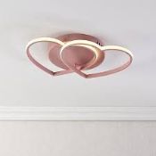 Harbour Studio Heart Steel Pink LED Ceiling light. - R14.10.