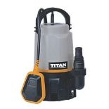 TITAN 400W MAINS-POWERED MULTI USE PUMP. -R14.12. Suitable for submersion, clearing dirty water from