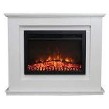 Focal Point Medford White Electric Fire Suite. - R14.11. The Focal Point Medford LED Electric