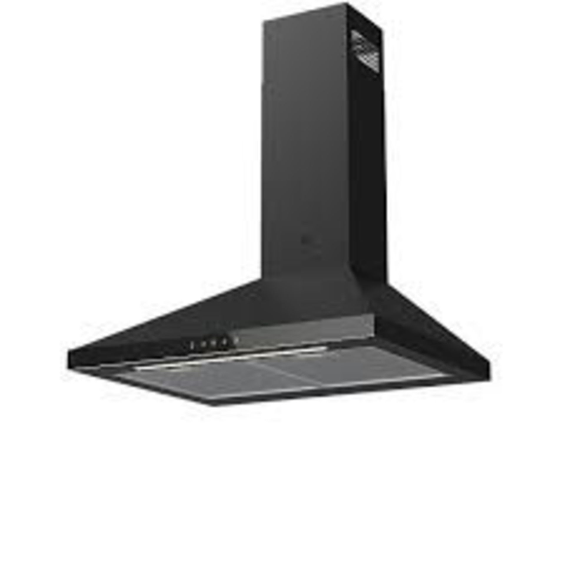 GoodHome LinkSense GHCH60LKBL Black steel & glass Cooker Hood. - R14.11.