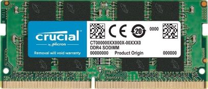 Crucial 8GB (1x8GB) 3200MHz CL22 DDR4 SODIMM Memory. - P1. There's an easy cure for a slow computer: