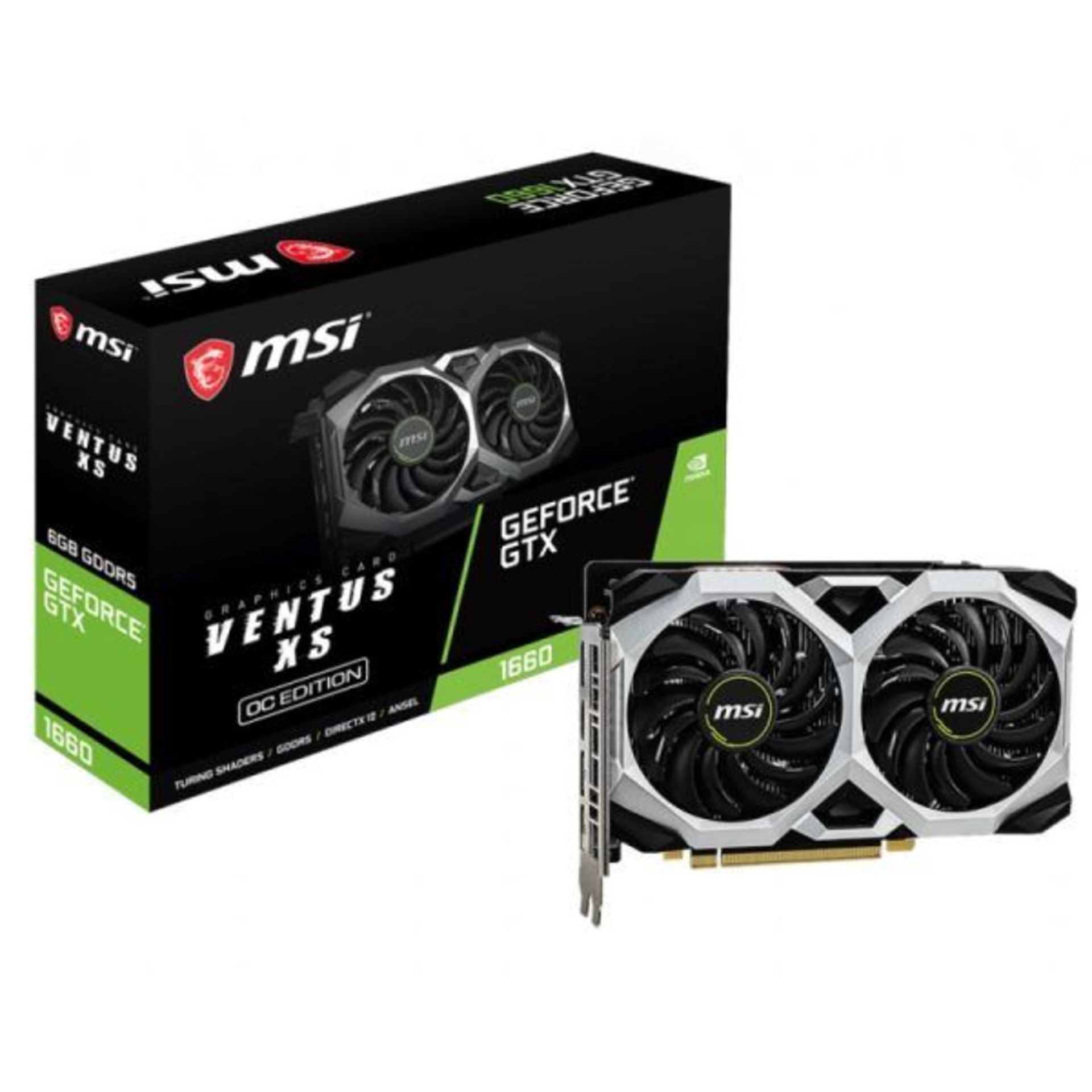 MSI GTX 1660 6GB VENTUS XS 6G OC Card. - P1. RRP £399.00. Capture and share videos, screenshots, and - Image 2 of 2