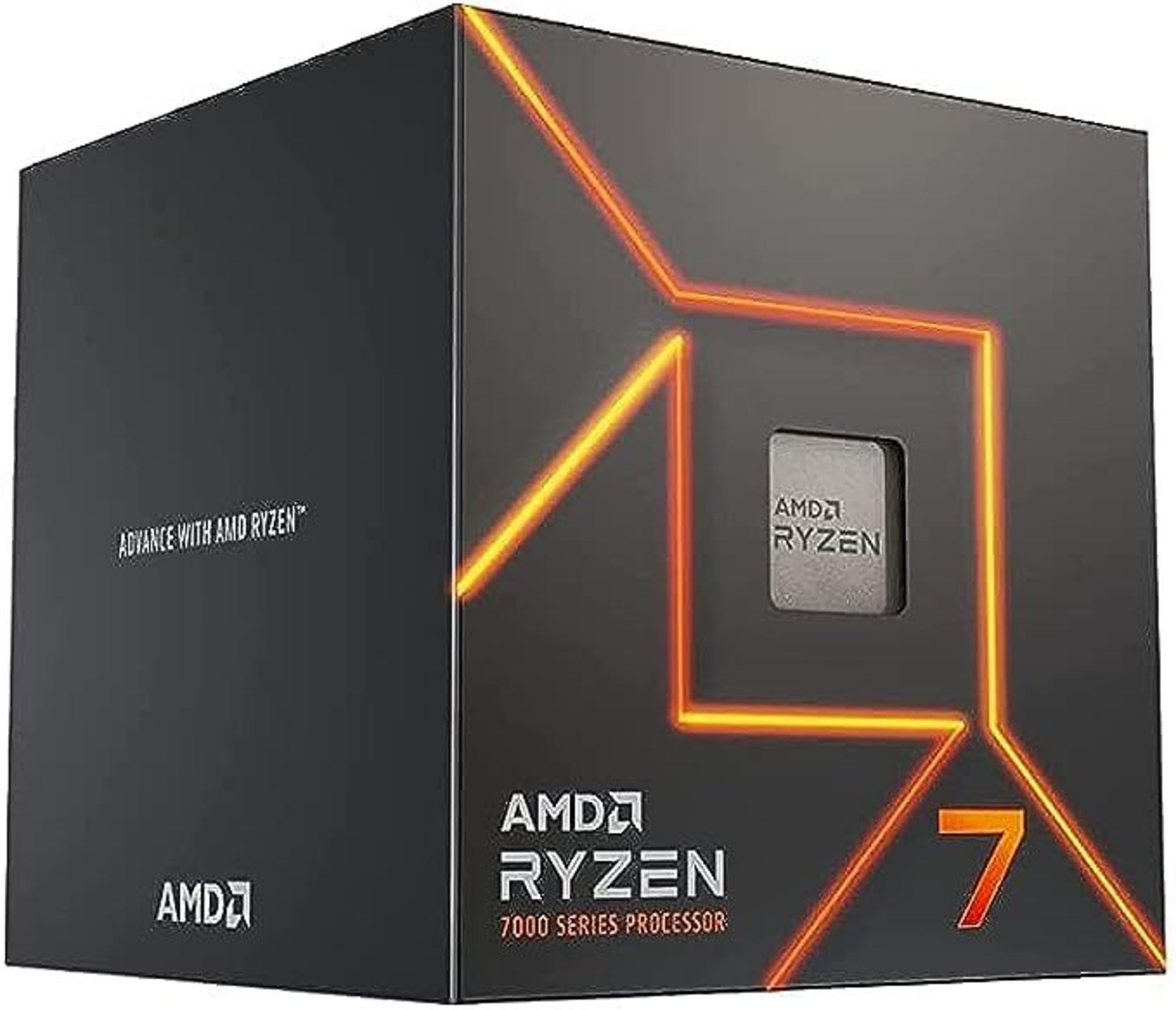 AMD Ryzen 7 7700 Desktop Processor (8-core/16-thread, up to 5.3 GHz max boost) with AMD Wraith