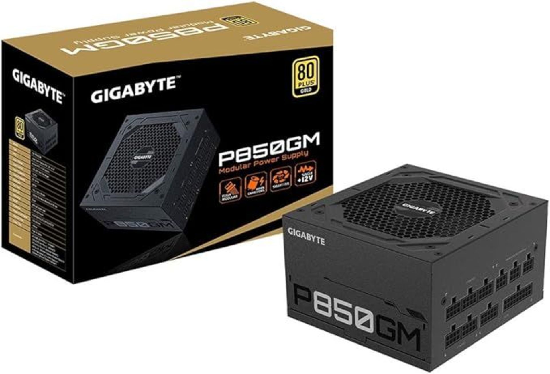 Gigabyte GP-P850GM PC home charger 850W ATX 80PLUS® gold. - P1. RRP £135.00.