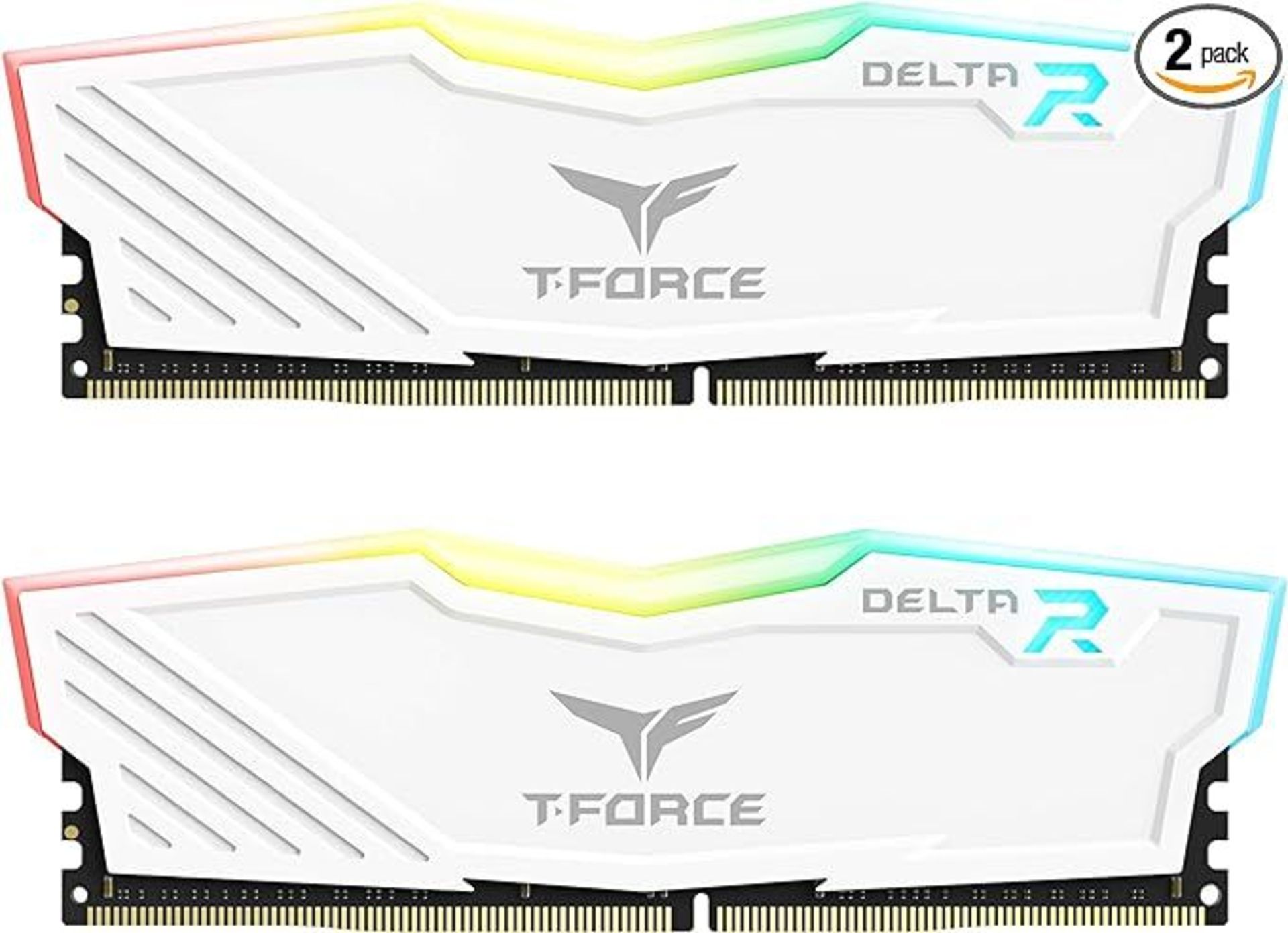 TEAMGROUP T-Force Delta RGB DDR4 16GB (2x8GB) 3200MHz (PC4-25600) CL16 Desktop Memory Module ram